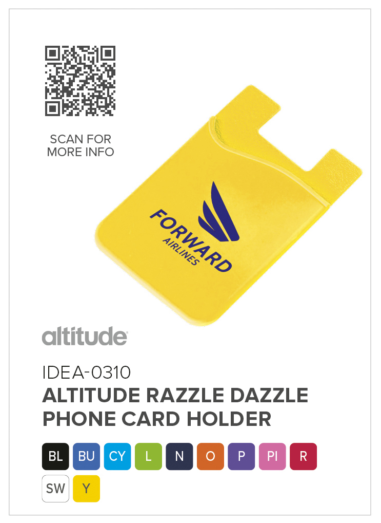 Altitude Razzle Dazzle Phone Card Holder